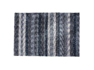 Lapis Rug with Blue, Cream Stripe (CEAC-041) -- Trade Show Rental Furniture