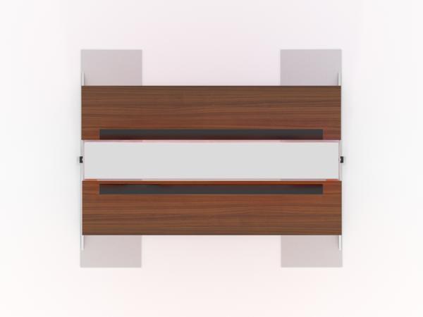 MOD-1660 Monitor Stand (Double-sided Shelves) -- Plan View