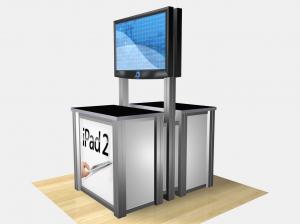 READL-1233  /  Double-Sided Rectangular Counter Kiosk